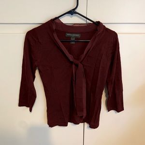 Vintage BR wine colored blouse
